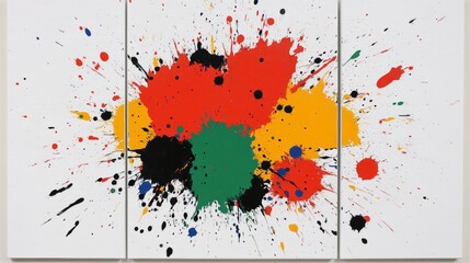 Fototapeta premium Abstract painting, a symphony of colors in motion, creating captivating visual masterpiece