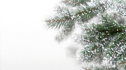 Obraz premium Christmas tree branches background on transparent background. Christmas decoration. Realistic fir tree border. Vector New Year design for cards, banners, flyers, party posters, headers.