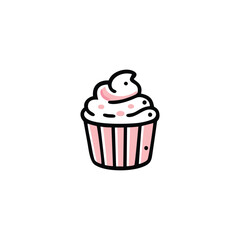 cupcake with cream