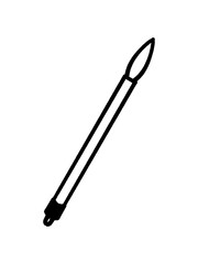 習字の小筆イラスト素材