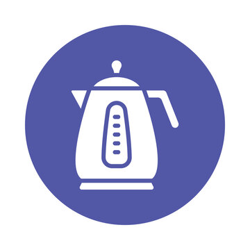 recommend clip art: Electric Kettle Vector circle Outline Icon.  Eps 10 File