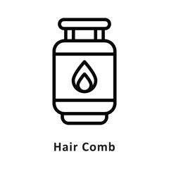 Cylinder Vector Outline Icon. Eps 10 File 