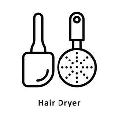 Kitchen Tools Vector Outline Icon. Eps 10 File 