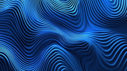 Layered blue flowing waves creating a dynamic 3D texture