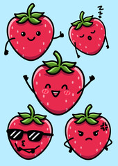 Strawberry cartoon 
