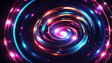 Obraz premium Magical Light Circle Effect