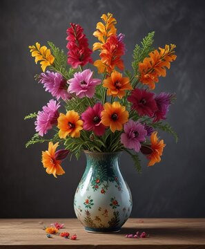 Ipecacuanha Carapichea ipecacuanha flowers in a vase, carapichea, botanical, cut
