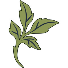 vector green leaf icon