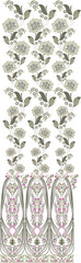 Intricate floral patterns cascade down the design, creating a visually stunning and elegant composition-3