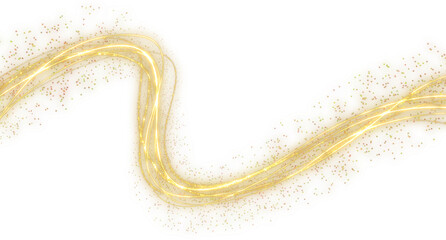 dynamic sparkling gold line effects