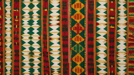  Bright and colorful African wax print fabric with geometric patterns and bold colors.Ethnic folkloric African colorful print for backgrounds
