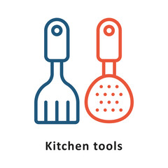 Kichen Tools Vector Two Color Icon. Eps 10 File