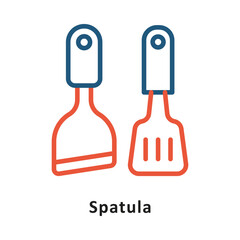 Fototapeta premium Spatula Vector Two Color Icon. Eps 10 File