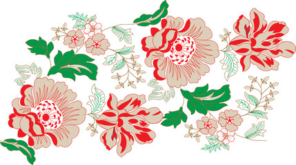 Nature's artistry, rendered in emerald lines, creates a captivating visual narrative-2