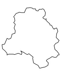 Minimalist Line Art Map of Delhi
