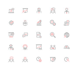 25 Set Of Icons For Business - Dual Tone