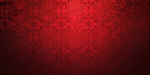 Red Floral Pattern Background