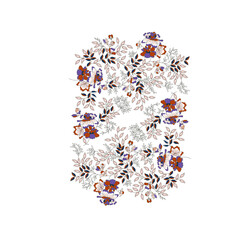 Exquisite embroidery, a symphony of color and form, capturing the essence of floral artistry, Delicate floral patterns, meticulously crafted, whispering tales of tradition and artistry-1