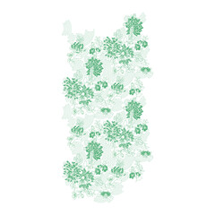A captivating exploration of line and color, evoking a sense of serene beauty-1