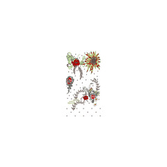 Delicate blooms and graceful birds dance across a canvas of soft whites and muted tones, creating a serene and captivating design-1
