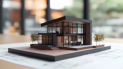 Small-scale 3D house prototype