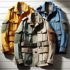 537 Utility jackets Functional military inspired jackets with mu