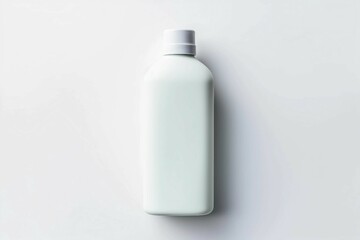 Lotion Bottle , Isolated white background, flat lay 