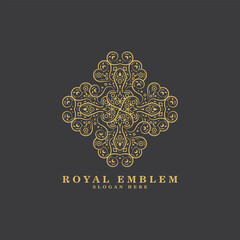 ornament art logo design template