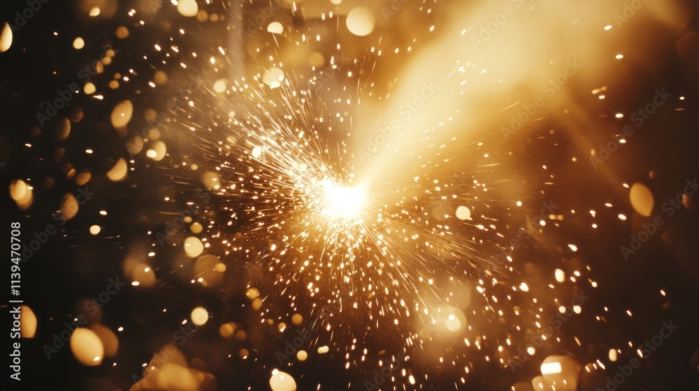Leinwandbilder a burst of light and sparks, creating a dynamic and energetic visual effect.