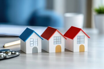Creative Display of Housing Market Graphs Showcasing Trends and Insights in Real Estate Dynamics