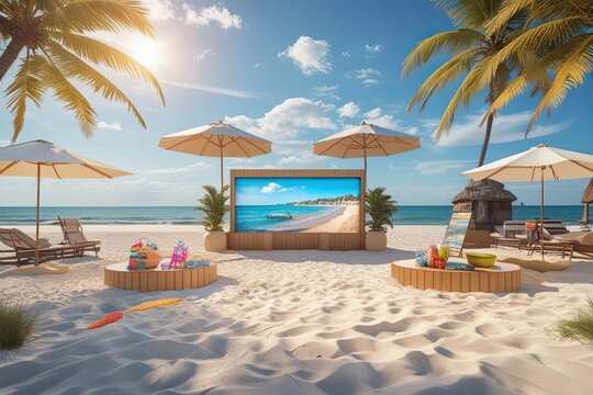 Dynamic Beachside Showcase for Summer Coastal Events and Memorable Vacation Experiences