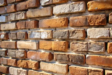 Obraz premium A wall made of bricks with a lot of them stacked on top of each other