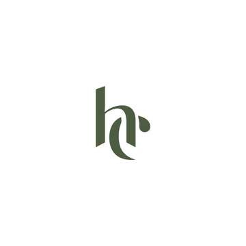 Creative HC, CH letter logo design template elements. Modern abstract digital alphabet letter logo.