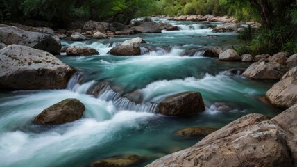 Fototapeta premium Exploring Wild River Trails