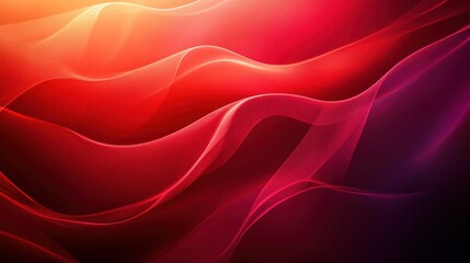 Abstract Red and Orange Waves