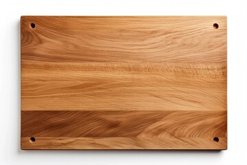 chopping board , Isolated white background, flat lay
