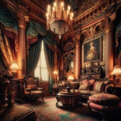 274 Victorian Elegance Ornate furniture rich fabrics and a sense