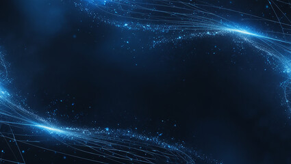 dark deep blue abstract background with smooth curved lines
