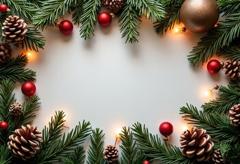 Christmas card with space for wishes
