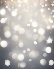 white and blue blurry bokeh abstract background with white and silver bokeh beautiful shiny lights...