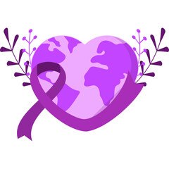 Fototapeta premium World Cancer Day Illustration