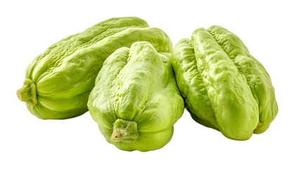 Fototapeta premium Chayote on a white background. isolated background.