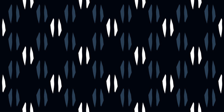 Simple geometric pattern abstract diamond shapes motif minimal background. Small triangle elements modern fabric design textile swatch ladies dress, man shirt all over print block.