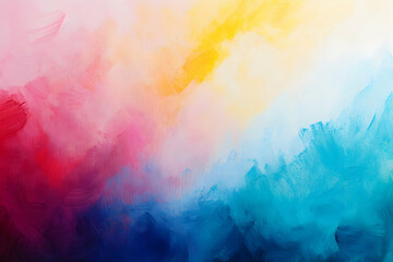 Abstract Colorful Paint Strokes Background Illustration