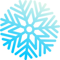 Beautiful gradient snowflake vector pattern.