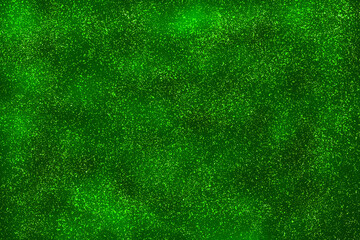 Abstract green galaxy space illustration background. Starry night sky background. New year, Christmas and all celebration backgrounds concept.