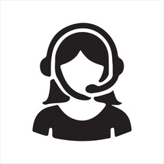 Customer service and support icon set. Containing assistance, technical support, call center, hotline, operator, staff, and agent communication for app and website. Vector illustration