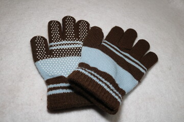冬用滑り止め付きキッズ用手袋防寒