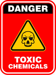 Danger, Not Enter, Toxic zone, sign vector