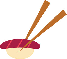 sushi japanese food illustration